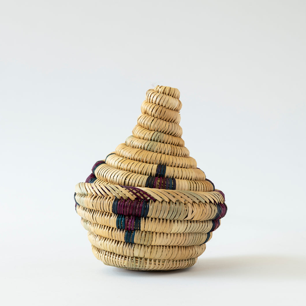 Moroccan Basket-Small Natural