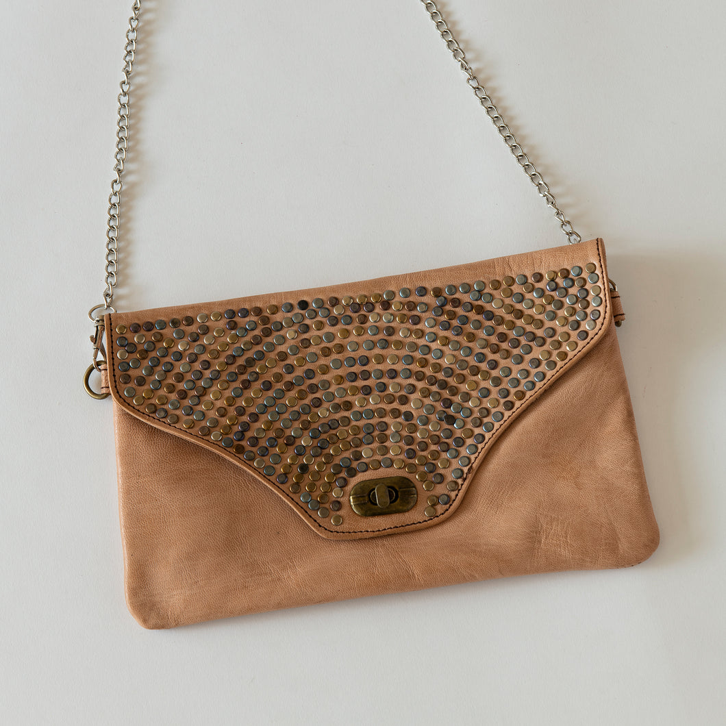 Leather Purse- Moroccan Studded