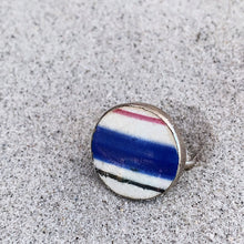Load image into Gallery viewer, Ring-Sterling Silver With Porcelain Inlay