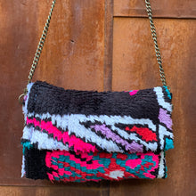 Load image into Gallery viewer, Vintage Rug Purse-Not your basic black